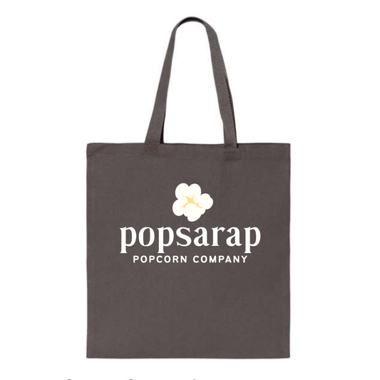 Popsarap Popcorn Carry-All Tote (Charcoal Gray)